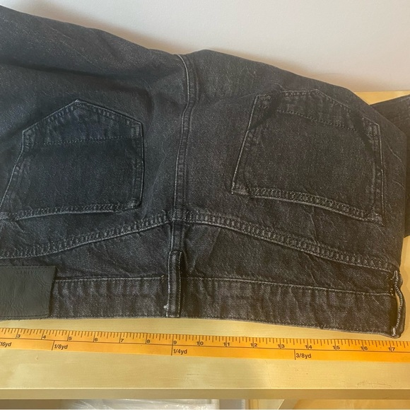 All Saints • black button fly straight leg ankle denim jeans - Picture 12 of 14
